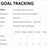 Goal Tracking Spreadsheet